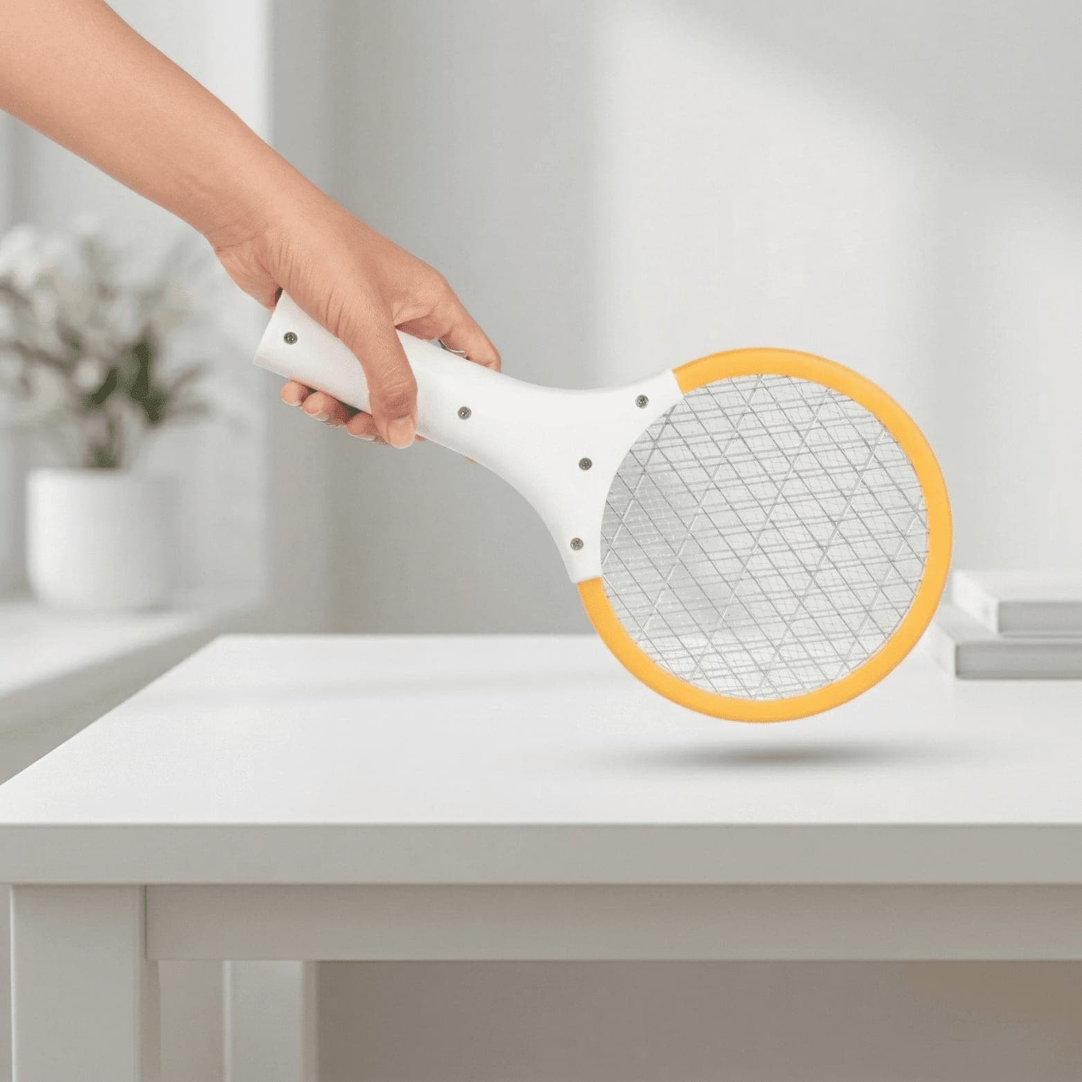 USB Rechargeable Electric Mosquito Swatter Racket Purple Lamp Bangladesh